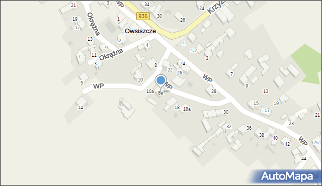 Owsiszcze, Wojska Polskiego, 8a, mapa Owsiszcze