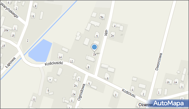 Ożarowice, Wojska Polskiego, 1a, mapa Ożarowice