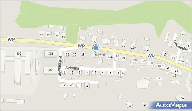 Pasłęk, Wojska Polskiego, 26, mapa Pasłęk