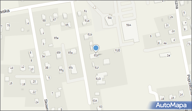 Pawłowice, Wodzisławska, 61d, mapa Pawłowice
