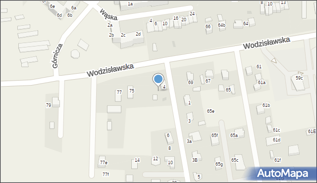 Pawłowice, Wodzisławska, 75, mapa Pawłowice