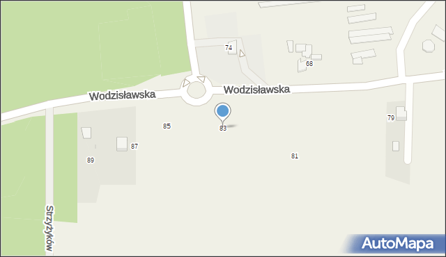 Pawłowice, Wodzisławska, 83, mapa Pawłowice