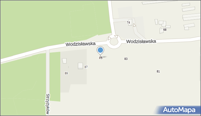 Pawłowice, Wodzisławska, 85, mapa Pawłowice
