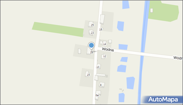 Pęczniew, Wodna, 19, mapa Pęczniew