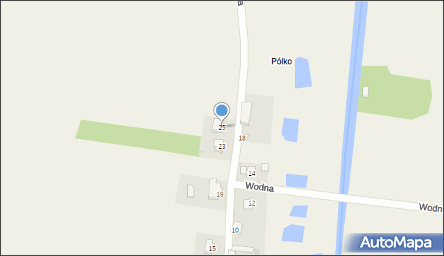 Pęczniew, Wodna, 25, mapa Pęczniew