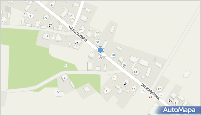 Perkowo, Wolsztyńska, 23, mapa Perkowo