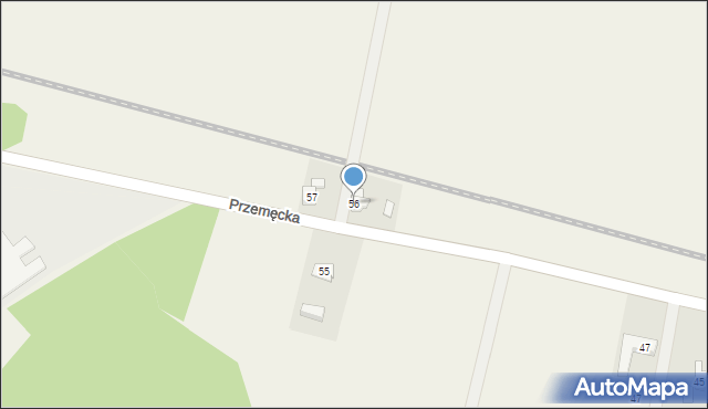 Perkowo, Wolsztyńska, 56, mapa Perkowo