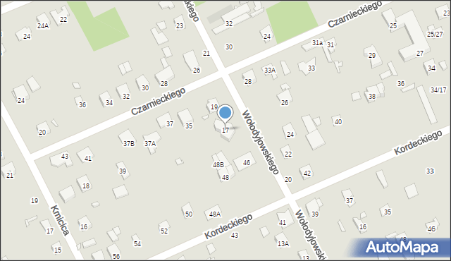 Piaseczno, Wołodyjowskiego Michała, 17, mapa Piaseczno