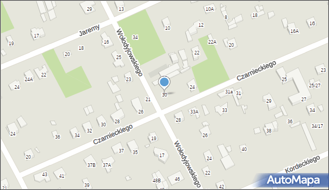 Piaseczno, Wołodyjowskiego Michała, 30, mapa Piaseczno