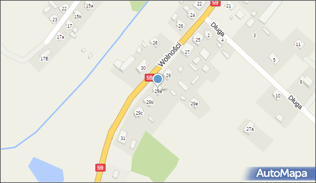 Piecki, Wolności, 29a, mapa Piecki