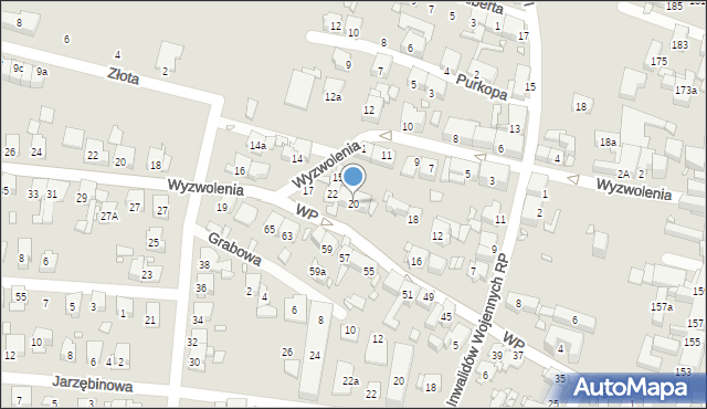 Piekary Śląskie, Wojska Polskiego, 20, mapa Piekary Śląskie