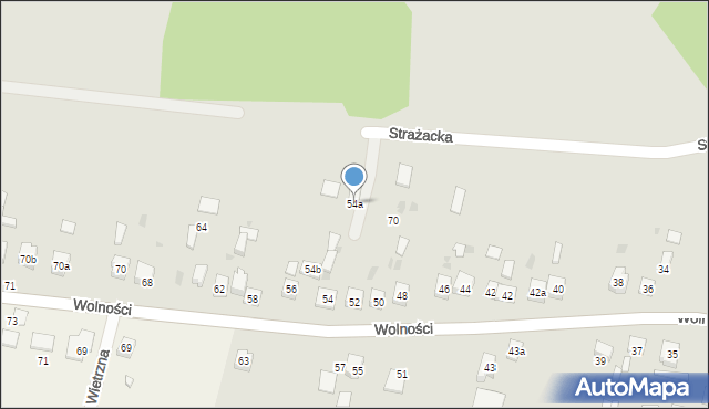 Piekoszów, Wolności, 54a, mapa Piekoszów