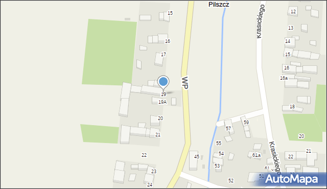 Pilszcz, Wojska Polskiego, 19, mapa Pilszcz