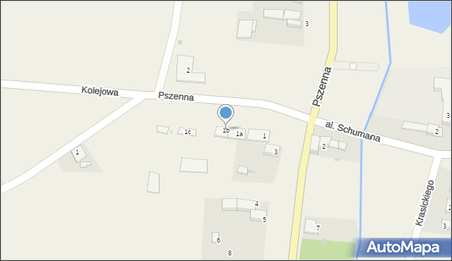 Pilszcz, Wojska Polskiego, 1b, mapa Pilszcz