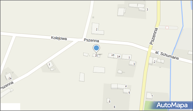 Pilszcz, Wojska Polskiego, 1c, mapa Pilszcz