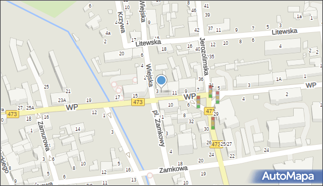 Piotrków Trybunalski, Wojska Polskiego, 13, mapa Piotrków Trybunalski