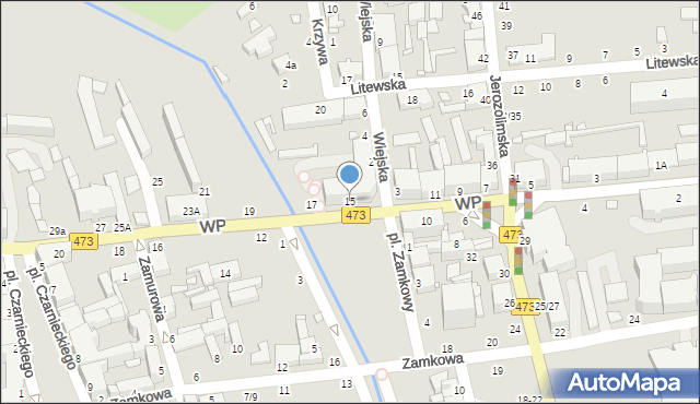 Piotrków Trybunalski, Wojska Polskiego, 15, mapa Piotrków Trybunalski