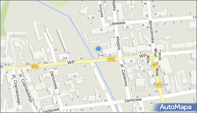 Piotrków Trybunalski, Wojska Polskiego, 17, mapa Piotrków Trybunalski