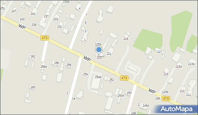 Piotrków Trybunalski, Wojska Polskiego, 223, mapa Piotrków Trybunalski