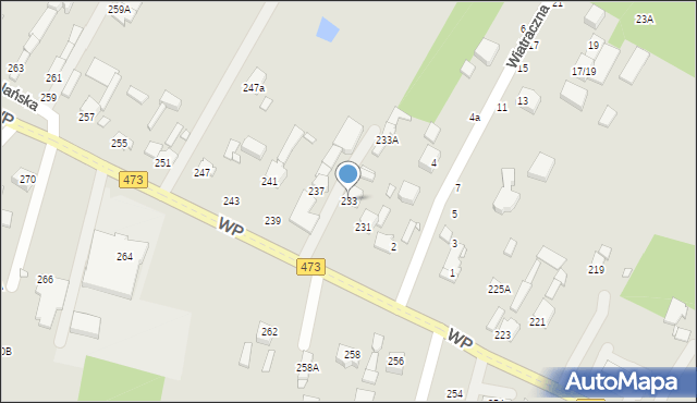 Piotrków Trybunalski, Wojska Polskiego, 233, mapa Piotrków Trybunalski