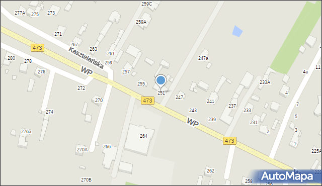 Piotrków Trybunalski, Wojska Polskiego, 251, mapa Piotrków Trybunalski