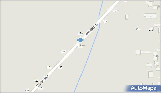 Piotrków Trybunalski, Wolborska, 147, mapa Piotrków Trybunalski