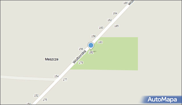 Piotrków Trybunalski, Wolborska, 181, mapa Piotrków Trybunalski