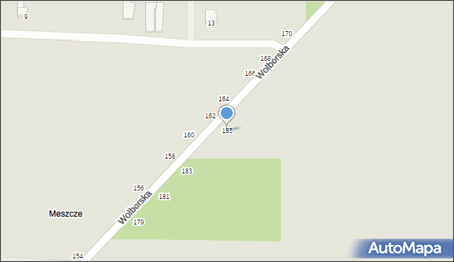 Piotrków Trybunalski, Wolborska, 185, mapa Piotrków Trybunalski