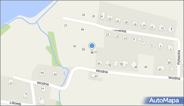 Pisarzowice, Wodna, 56, mapa Pisarzowice