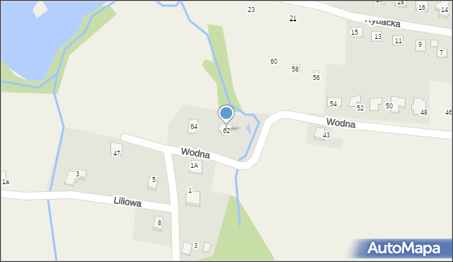 Pisarzowice, Wodna, 62, mapa Pisarzowice