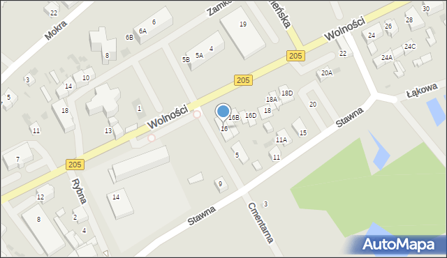 Polanów, Wolności, 16, mapa Polanów