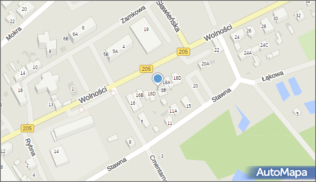 Polanów, Wolności, 16E, mapa Polanów