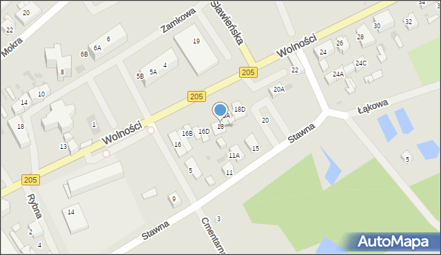 Polanów, Wolności, 18, mapa Polanów