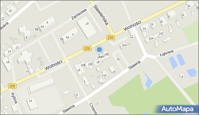 Polanów, Wolności, 18A, mapa Polanów