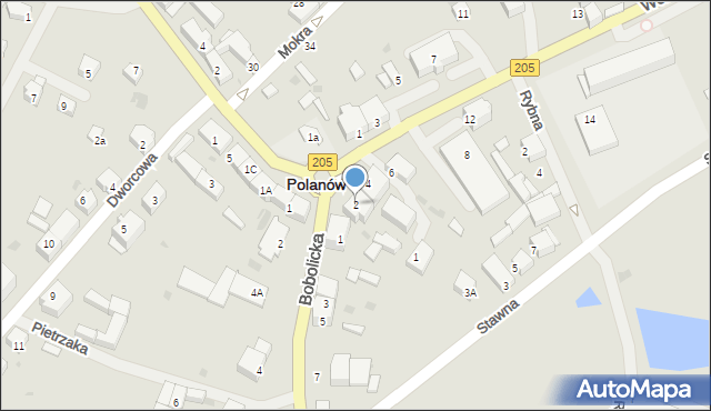 Polanów, Wolności, 2, mapa Polanów