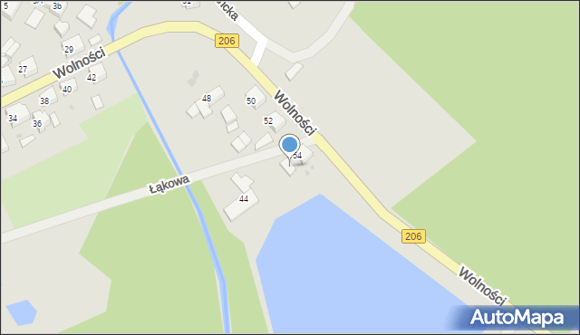 Polanów, Wolności, 54A, mapa Polanów