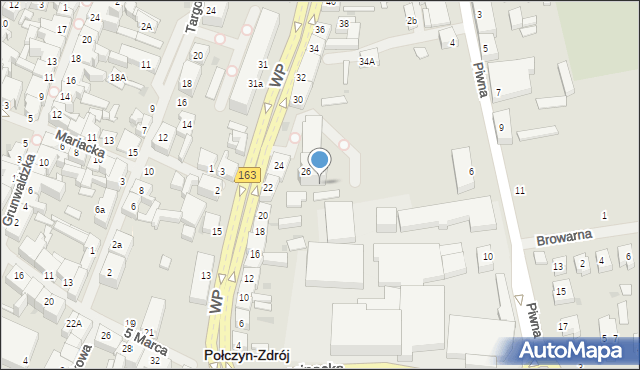Połczyn-Zdrój, Wojska Polskiego, 26b, mapa Połczyn-Zdrój