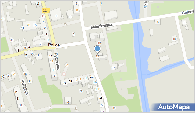 Police, Wojska Polskiego, 23, mapa Police