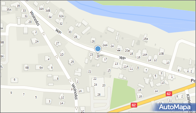 Pomiechówek, Wojska Polskiego, 19, mapa Pomiechówek