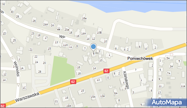 Pomiechówek, Wojska Polskiego, 5, mapa Pomiechówek