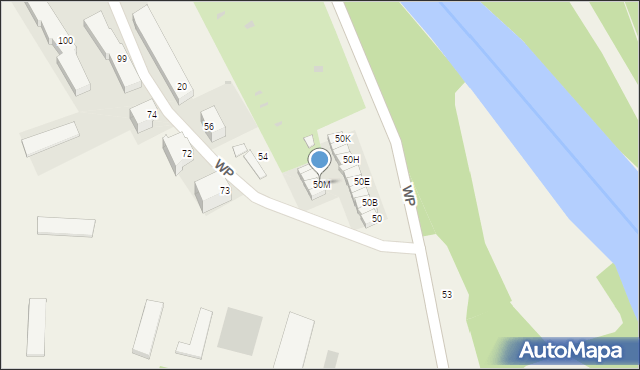 Pomiechówek, Wojska Polskiego, 50M, mapa Pomiechówek