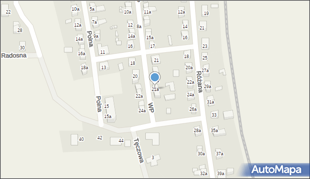 Porajów, Wojska Polskiego, 21a, mapa Porajów