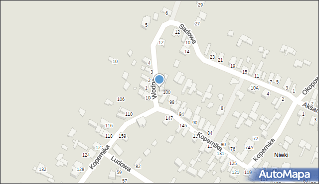 Poręba, Wodna, 3A, mapa Poręba