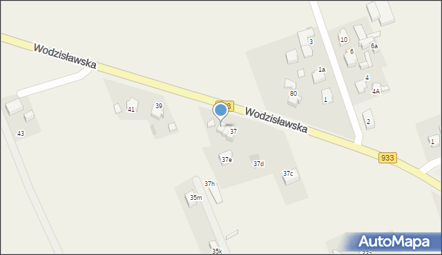 Poręba, Wodzisławska, 37a, mapa Poręba