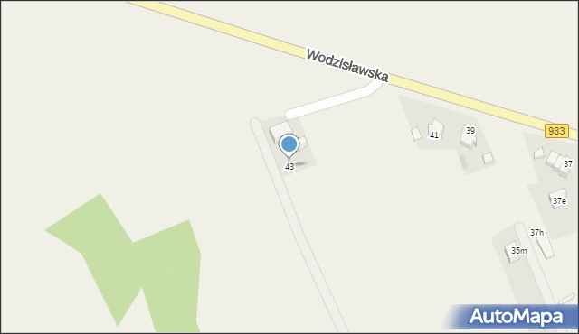 Poręba, Wodzisławska, 43, mapa Poręba