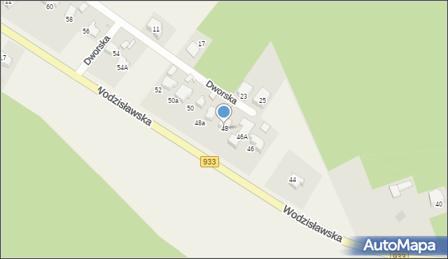 Poręba, Wodzisławska, 48, mapa Poręba