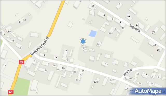 Pozezdrze, Wolności, 5, mapa Pozezdrze