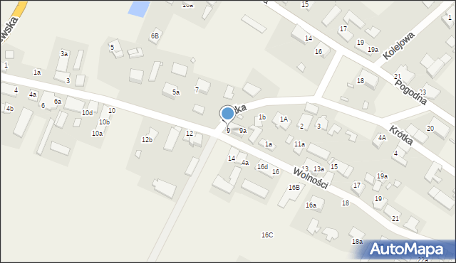 Pozezdrze, Wolności, 9, mapa Pozezdrze