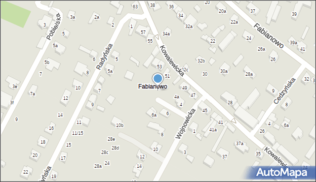 Poznań, Wojnowicka, 4c, mapa Poznania