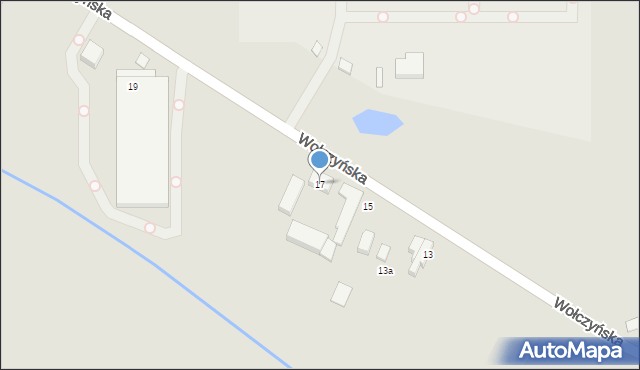 Poznań, Wołczyńska, 17, mapa Poznania